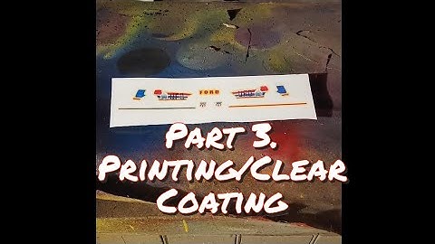 Tutorial: Part 3. (Decals) U.F.O. Monster Truck. How to Make a Waterslide Decal. Printing/Coating.