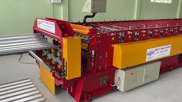 Máy cán tôn 2 tầng tích hợp dập vòm