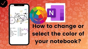 How to change or select the color of your notebook on Microsoft OneNote?