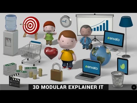 Free download template Videohive 9286580 3D Modular Explainer Kit - YouTube