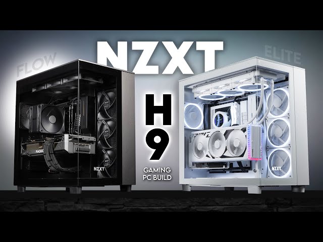 H9 Flow or Elite?! NZXT Stepped Up!, RGB & Blackout Gaming PC Build