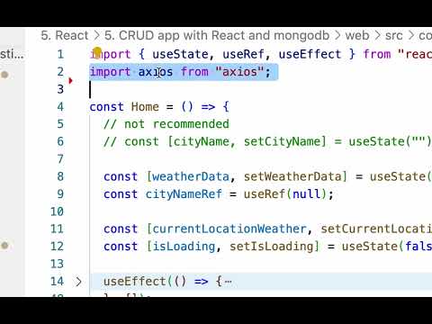 React Api Integration - CRUD operation with mongodb