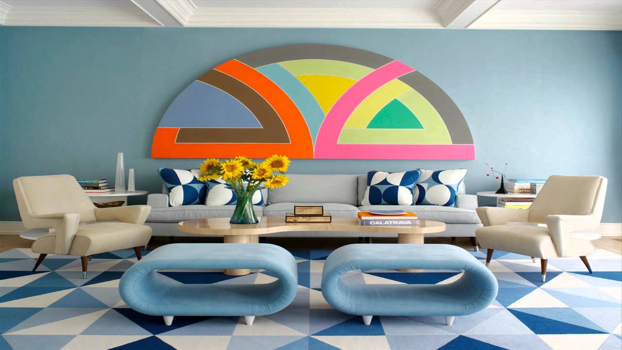 غرف معيشة زرقاء غاية الجمال YouTube