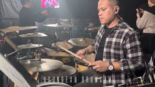 Video thumbnail of "SALMA - JUST THE WAY YOU ARE ( Bruno Mars ) - indonesian idol / result show - drumcam"