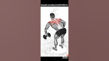 Remada curvada pronada halteres