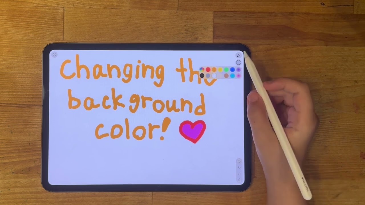 How to change the background color in Whiteboard
