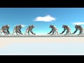 SKY BRIDGE 10x EVERY UNIT vs 10x ITSELF - Animal Revolt Battle Simulator