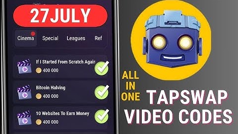 if i started from scratch tapswap video code | today tapswap all video codes
