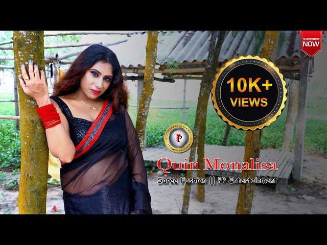 MONALISA | BLACK SAREE | SAREE EXPRESSION | BEACH FASHION | PP ENTERTAINMENT | 2023 | class=