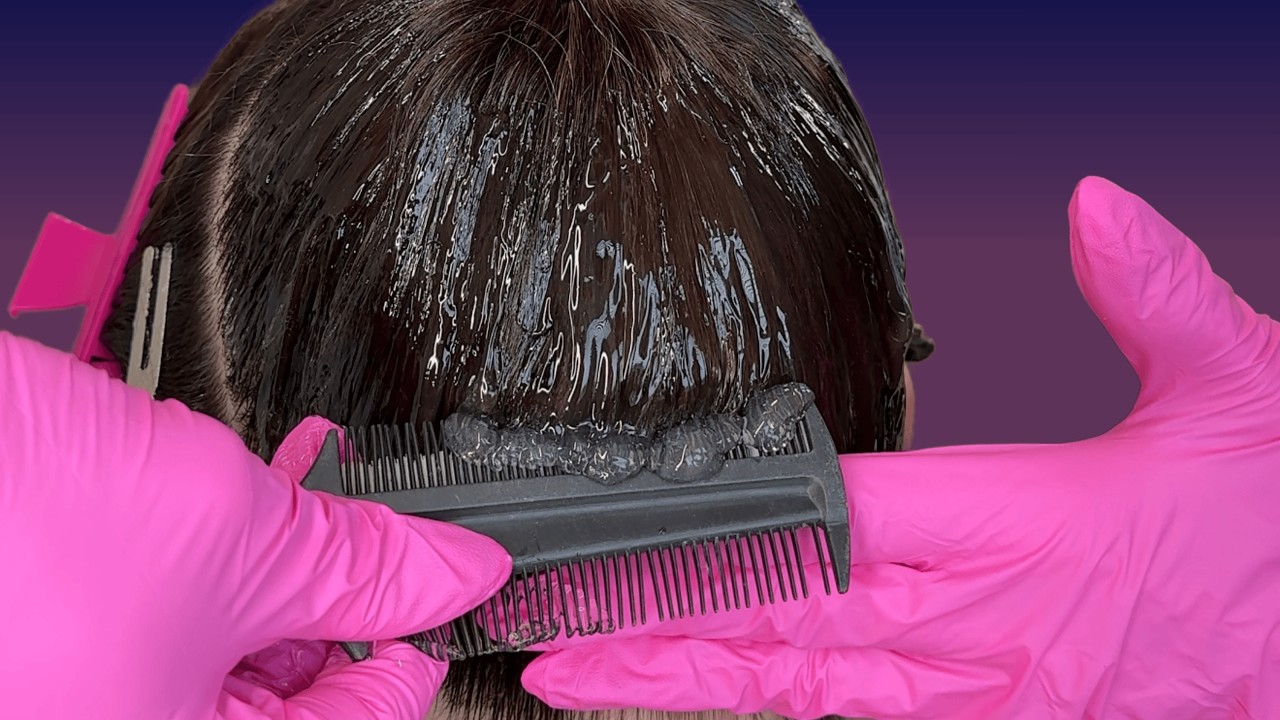 ASMR Ballroom Hairstyle... Slick Updo + Crimping Hair Finger Wave