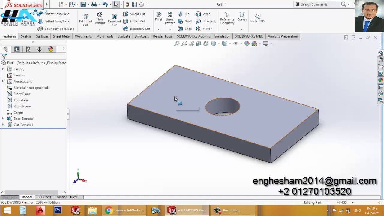 Solidworks Simulation | 2- Building Your Model for Analysis - YouTube