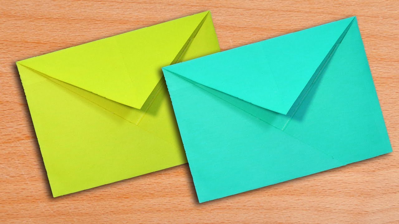 How To Make Paper Envelope Out Of Color Paper Origami Envelope