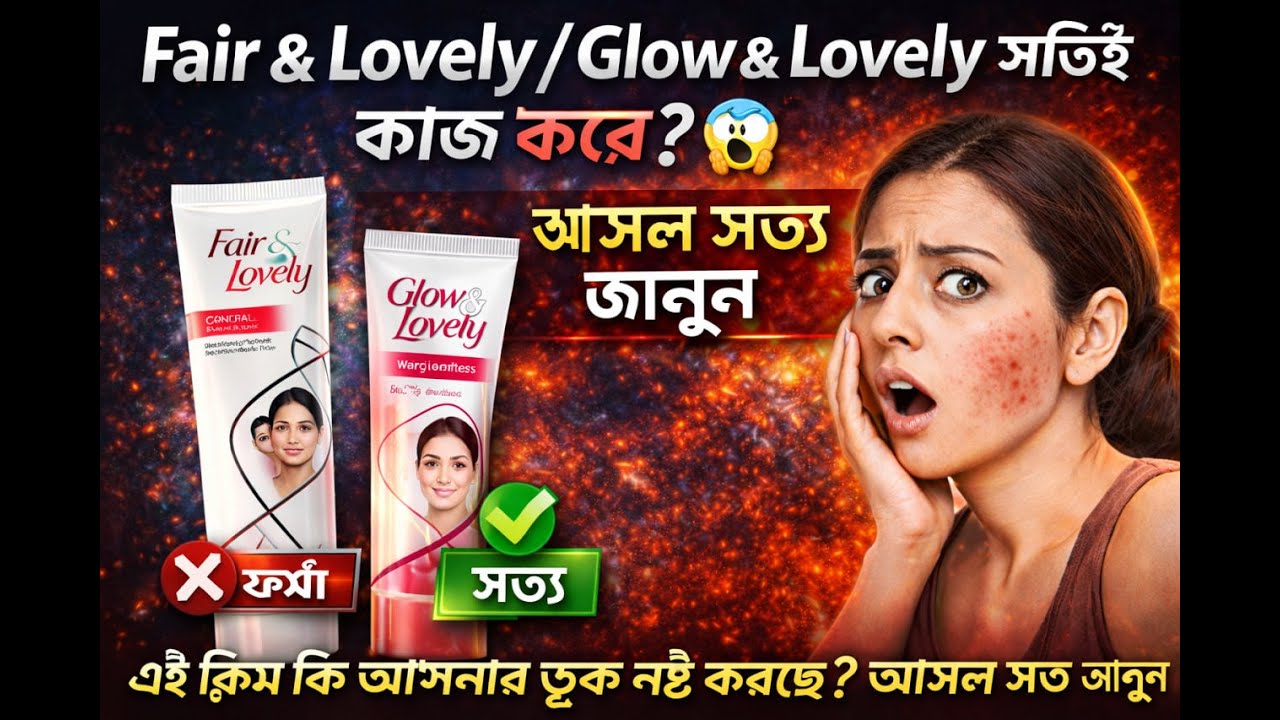 Fair & Lovely / Glow & Lovely সত্যি কাজ করে? 😱এই ক্রিম কি আপনার স্কিন নষ্ট করছে? | সত্য জানুন 2026