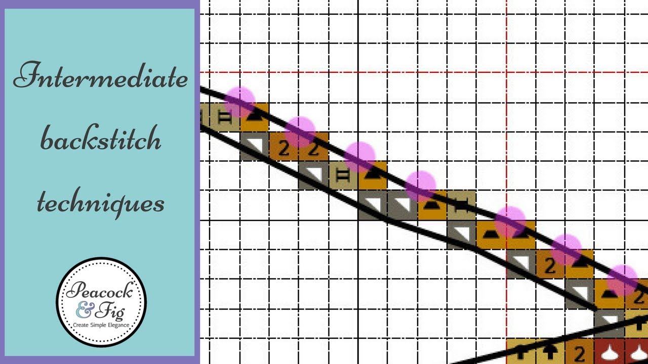Intermediate backstitch techniques handling long runs of backstitch
