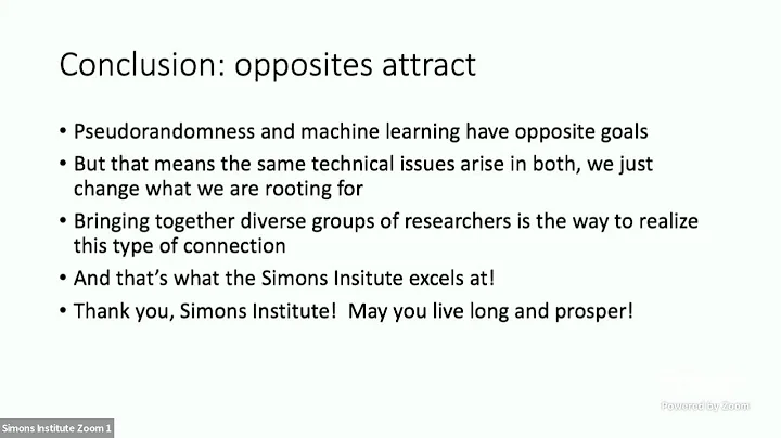 Connections Between Pseudorandomness and Machine L...