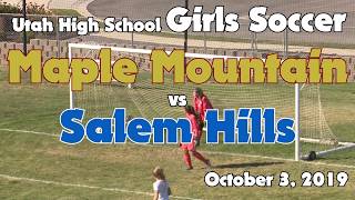 Maple Mountain vs Salem Hills Girls Soccer | October 3, 2019
