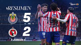 CHIVAS 5-2 XOLOS J5 AP26 | ¡Triunfo contundente del Rebaño en casa!