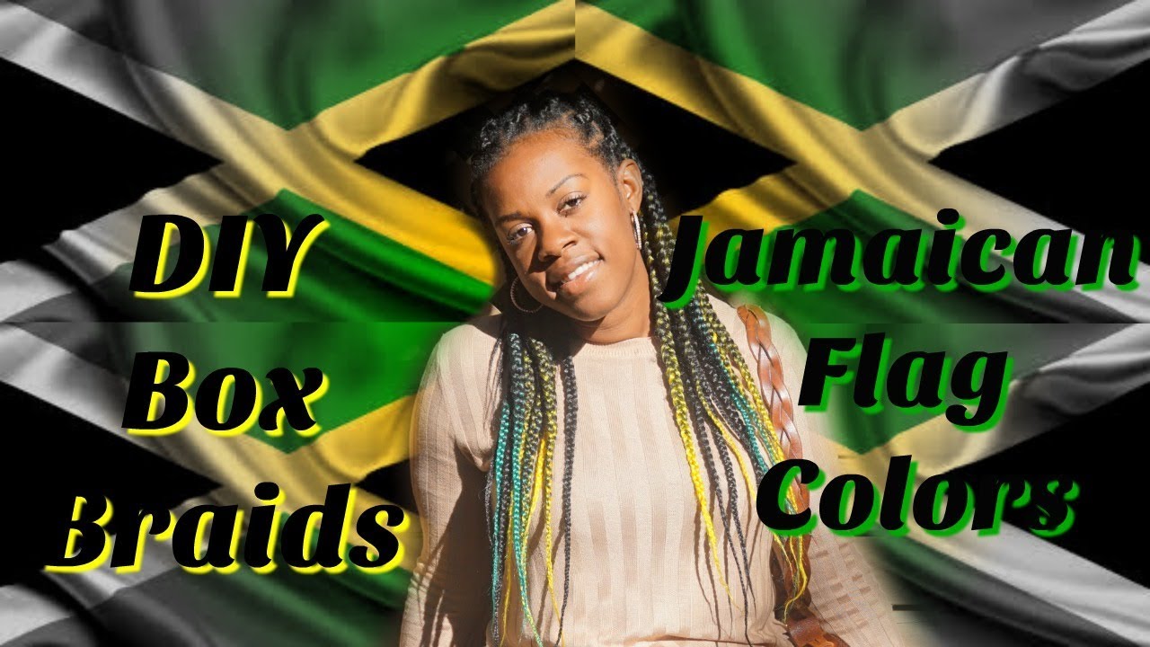 Jamaican Color Braids Hairstyle