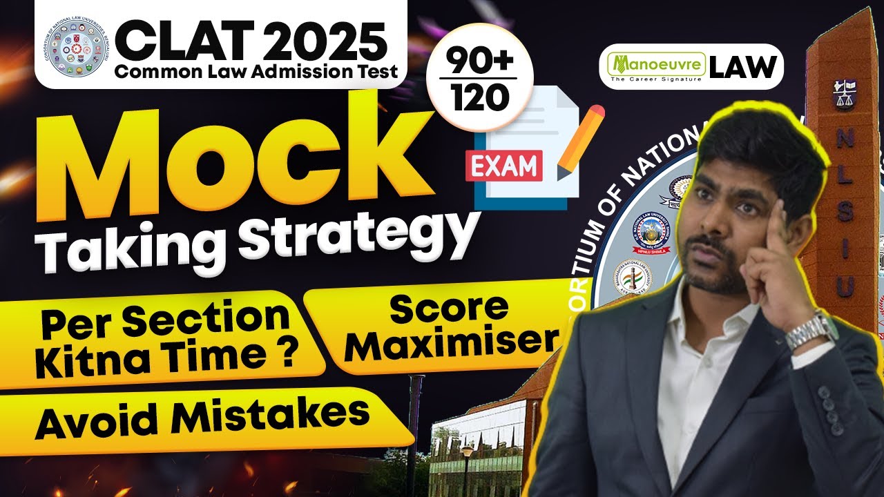 Mistakes To Avoid While Writing CLAT 2025 Exam | Mock Taking Strategy ...