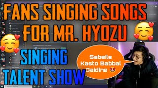 SINGING TALENT SHOW IN Mr. Hyozu DISCORD SERVER  || FANS SINGING FOR Mr. Hyozu   GAURABYT ||