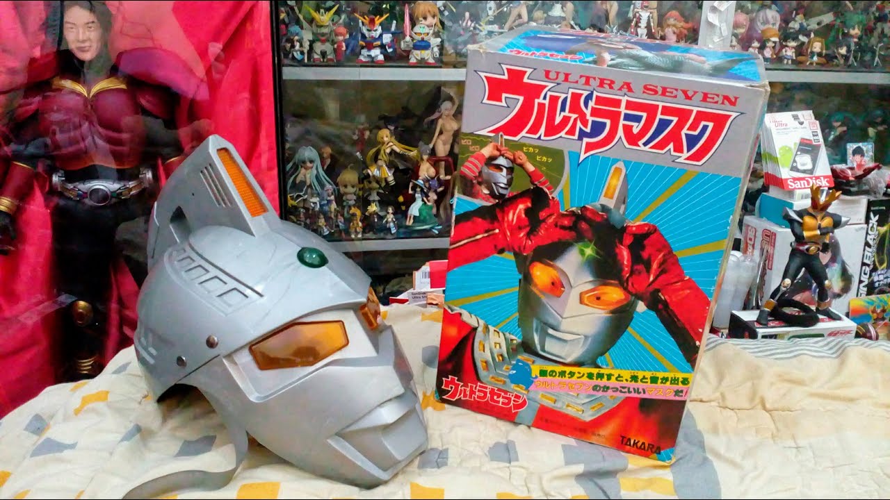 Review Official Ultraseven Helmet By Takara ウルトラセブン 1 1 マスク Youtube