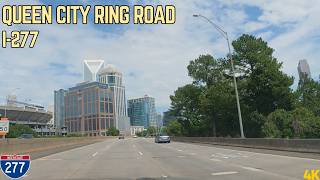 Is This the Best Southern Skyline | I-277 Charlotte, NC | 4K Drive