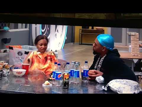 #Nelisa is more exited with #Thabang than any guy in didn’t expect Thabang response #bbtitans #viral