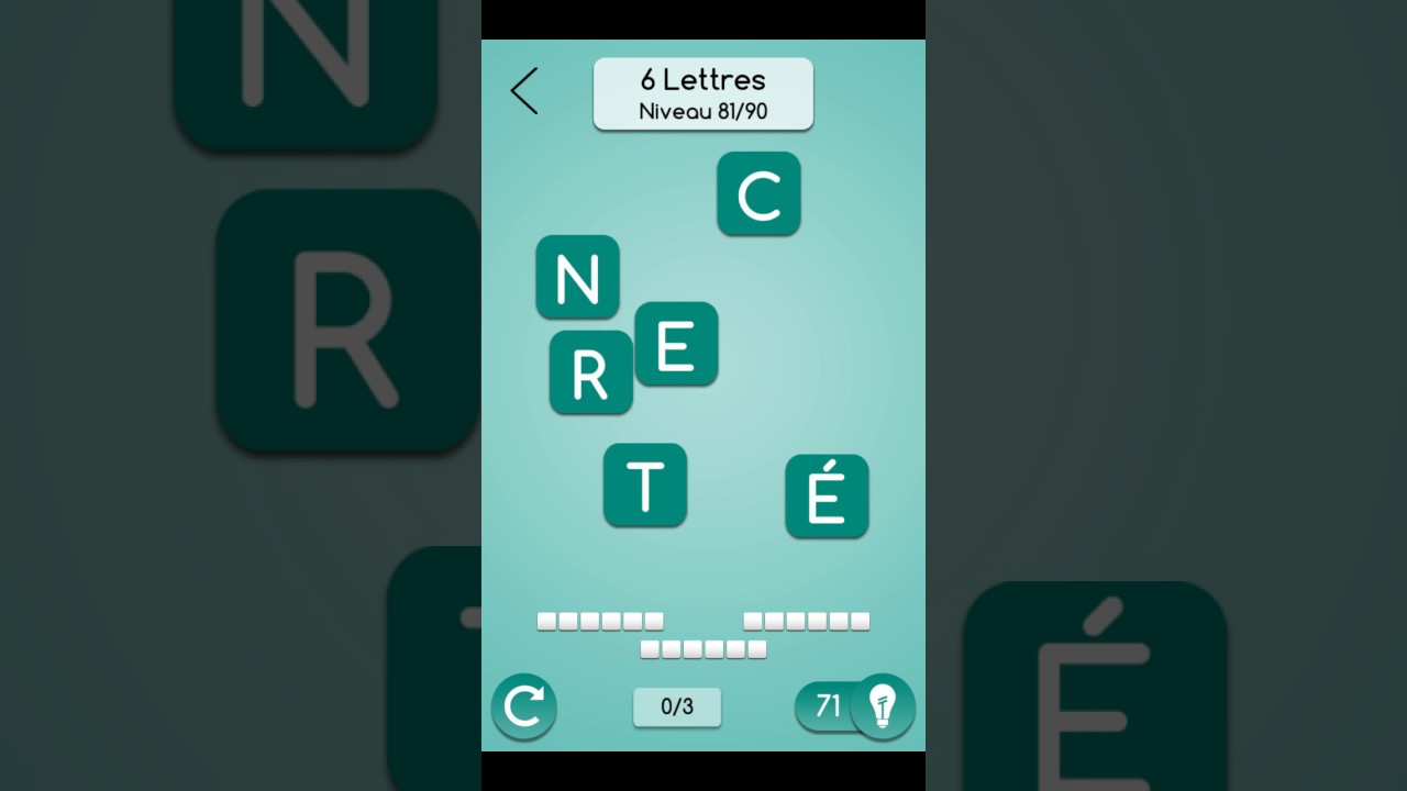Solution AnagrApp 6 lettres Niveau 81 à 90 YouTube