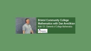 MTH 131 : Section 2.4 Problem 8 - Mathematics with Dan Avedikian