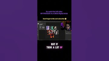 my Process as a blind digital artist check it out on my channel #blindartist #digitalart #disabled