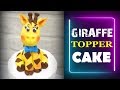 Giraffe cake topper  easy fondant  cake creativity