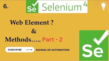 Selenium Basic Tutorial 6 - Web-Element Methods| Java | Selenium 4