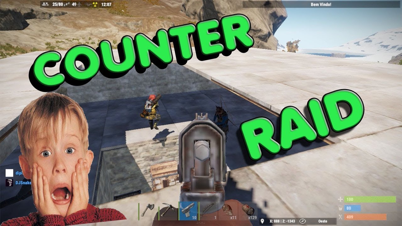 RUST - COUNTER RAID DEU BOM ??? - YouTube