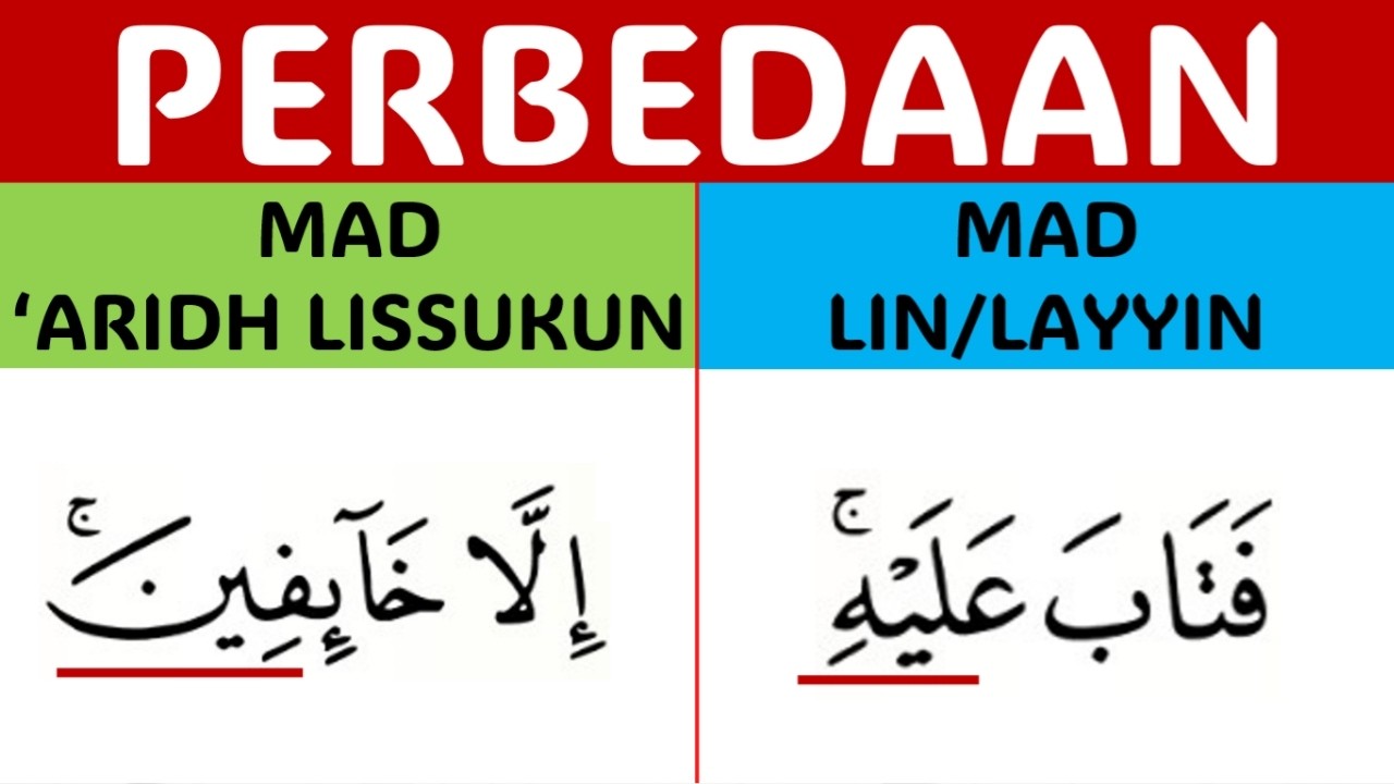 PERBEDAAN MAD 'ARIDH LISSUKUN & MAD LAYYIN | NGAJI PEMULA