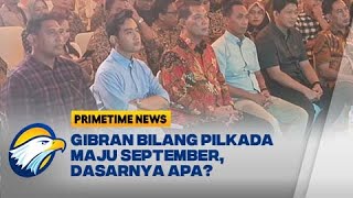 MK Melarang, Gibran Bilang Pilkada Maju September