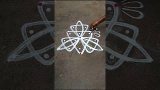 Easy kolam designs 🪷 small kolam 🌺 simple kolam 🌹 #rangoli #dialyrangoli # #muggulu #kolam