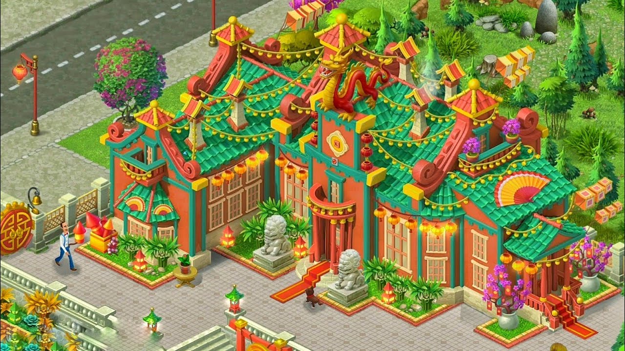 Lunar New Year Decorations Playrix Gardenscapes Youtube