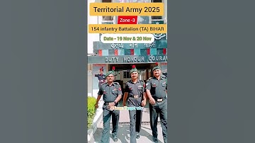 ✨(TA ARMY) OFFICIAL NOTIFICATION  Newspaper मे जल्द #tabharti2025​ #army​ #motivation​ #ytshorts​