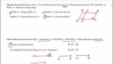Bài tập phép tịnh tiến với tham số m năm 2024