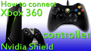 How to connect a wired XBOX 360 controller to the Nvidia Shield Android TV  - YouTube
