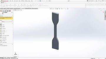 Solidworks - Model and Simulation of ASTM Dogbone IV