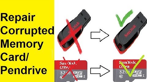 Repair Corrupted Memory Card|Pendrive ? Corrupted MemoryCard या Pendrive को कैसे ठीक करे !