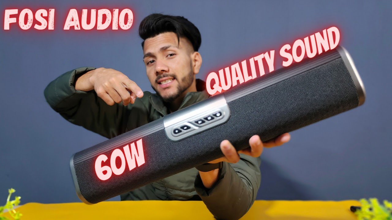 Fosi Audio Sound Bar, 60 W RMS, 18 Inch Sound bar with 5 EQ Modes under 10000rs UNBOXING