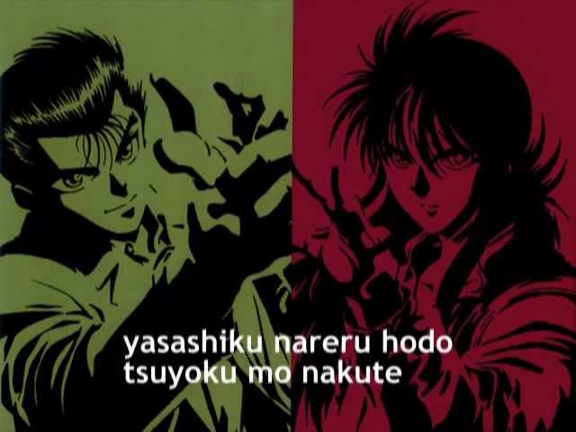 Anime lyrics yu yu hakusho