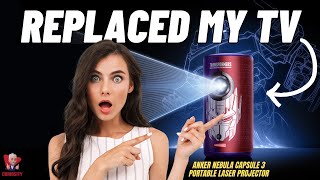 🔥 THIS REPLACED MY TV - ANKER NEBULA CAPSULE 3 TRANSFORMERS EDITION PORTABLE LASER PROJECTOR