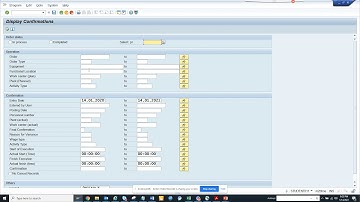 SAP PM- How to list Confirmation based on Different Criteria IW47