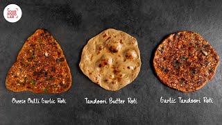Tandoori Roti on Tava | Garlic Tandoori Roti | Cheese Chilli Garlic Tandoori Roti | Restaurant Style