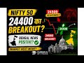 24400 Breakout or 24500 Rejection? Bengal News Impact 📊