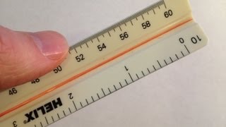 How to use an Engineer's Scale (or Engineer's Ruler)