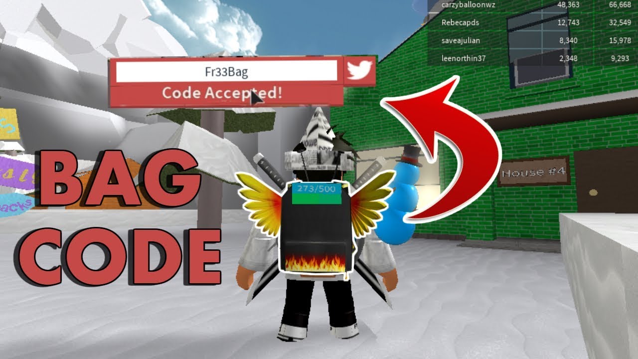 New Rare Bag Code In Snow Shoveling Simulator Youtube - new codes all working 2018 codes in snow shoveling simulator roblox youtube